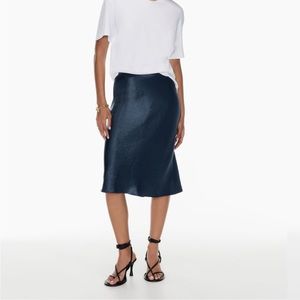 BNWT Aritzia Slip Skirt in Total Eclipse